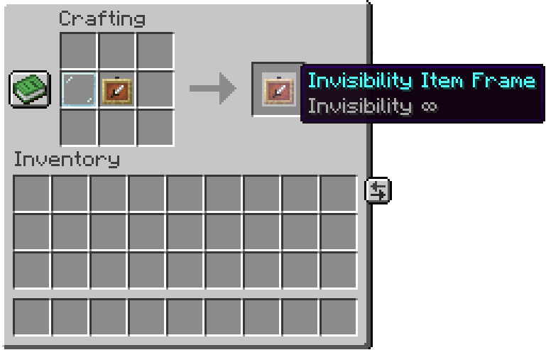 Invisible Item Frame Crafting